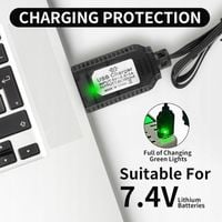 2 szt. Uniwersalna ładowarka akumulatorów USB do akumulatorów LiPo 7.4 V 2