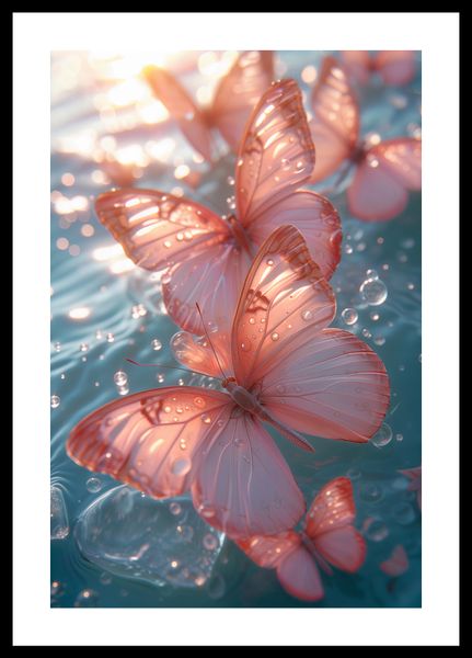 Plakat 30x45cm Świetliste Motyle zdjęcie 3