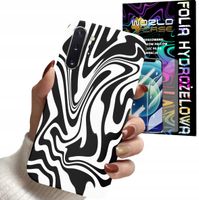 ETUI CASE DO SAMSUNG NOTE 10 PLUS . A81 - ABSTRAKCJA ZEBRA MODNE WZ + FOLIA