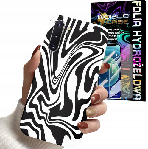 ETUI CASE DO SAMSUNG NOTE 10 PLUS . A81 - ABSTRAKCJA ZEBRA MODNE WZ + FOLIA na Arena.pl