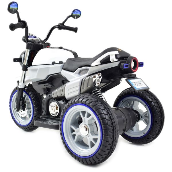 WIELKI MOTOR NA AKUMULATO, ŚWIECĄCE KOŁA PANEL DŹWIĘKI SKÓRA 8188FL zdjęcie 3