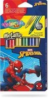 flamastry metaliczne 6 kolorów spiderman colorino