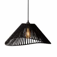 Pleciona lampa wisząca Amalfi P0579 Maxlight boho sznurek czarna