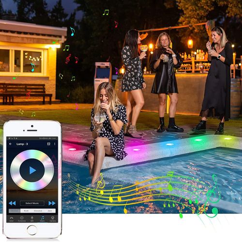 UŻYWANE Lampki tarasowe WiFi SUBOSI RGB LED 45mm IP67 z Alexa 10 szt na Arena.pl