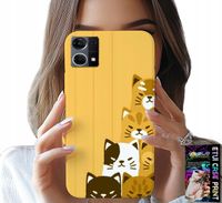 ETUI DO OPPO RENO7 4G - LOVE CAT, WZORY Z KOTAMI, CASE + SZKŁO