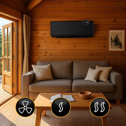 Kurtyna powietrzna szklana GlassAir 2000W grzejnik elektryczny WiFi na Arena.pl