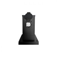 SŁUPEK OGRODOWY ONTARIO 2X500W IP44 ANTI UV PVC GNIAZDA SCHUKO