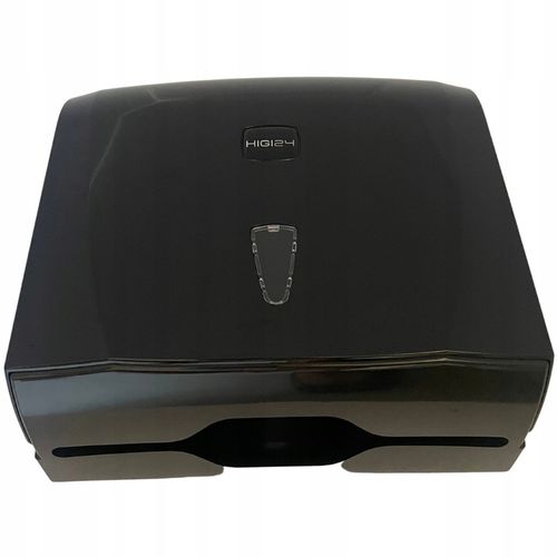 Pojemnik Dozownik Podajnik ręczniki papierowe ZZ czarny naścienny ATEST PZH na Arena.pl