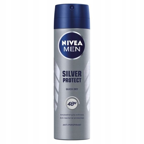 NIVEA Antyperspirant Silver Protect Men 150m zdjęcie 6