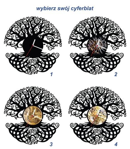 ZEGAR ŚCIENNY DRZEWO 58cm XXL 161.11 na Arena.pl