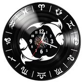 Zegar ścienny z płyty winylowej Ryby 150.14