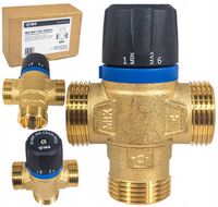 ZAWÓR TRÓJDROŻNY TERMOSTATYCZNY MIESZAJĄCY 1" DN25 KVS 2,5m3/h 35-60°C