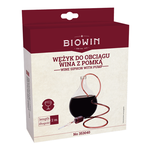 Wężyk do obciągu wina z pompką zdjęcie 2
