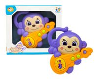 ZABAWKOWA GRAJĄCA MAŁPKA FIOLETOWA