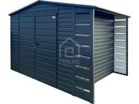 Schowek domek ogrodowy 3x2m wiata 0,5m brama dach dwuspadowy PLG206