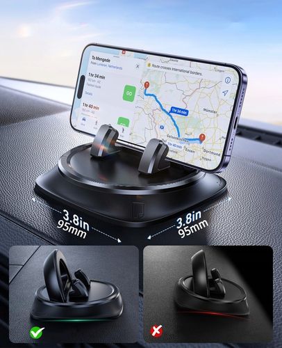 Uchwyt samochodowy obrotowy na deskę, kokpit stabilna podstawka na telefon na Arena.pl