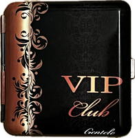 Papierośnica Metalowa z Nadrukiem VIP Club na 20 Klasycznych Papierosów