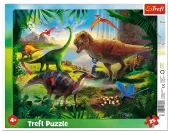 Puzzle dla dzieci kolorowa układanka z dinozaurami – Trefl 25 elementów