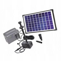 Fontanna do oczka wodnego pompa solarna akumulator
