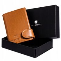 PETERSON portfel skórzany etui card holder RFID