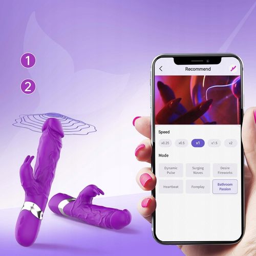 damski wibrator łechtaczk posuwisty z 7 różnymi funkcjami wibracji APP na Arena.pl