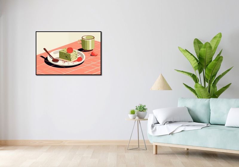 Plakat 91,5x61cm Deser Matcha zdjęcie 4
