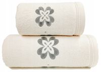 Ręcznik haftowany Novella 50x90 Greno kremowy