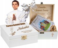 Biblia Pismo Święte Pamiątka Pierwszej Komunii PREZENT na Komunię + Grawer