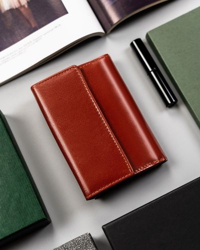 skórzany, średni portfel damski na zatrzask - peterson na Arena.pl