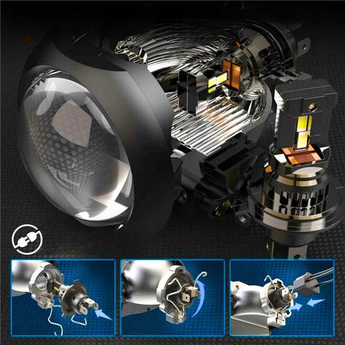 ŻARÓWKI H4 LED ŻARÓWKA MOCNE BIAŁE 12V 100W +1000% CANBUS 1:1 HOMOLOGACJA na Arena.pl