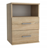 SZAFKA NOCNA Z SZUFLADAMI SONOMA 48x65 nowoczesna szafka do sypialni