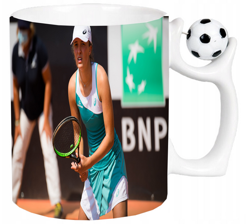 Kubek z uchwytem dla Fana Iga Świątek na Arena.pl