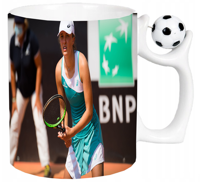 Kubek z uchwytem dla Fana Iga Świątek zdjęcie 2