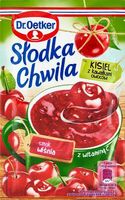 DR OETKER KISIEL SŁODKA CHWILA WIŚNIA Z KAWAŁKAMI OWOCÓW 31,5G