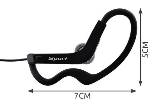 Słuchawki sportowe basic - czarne na Arena.pl