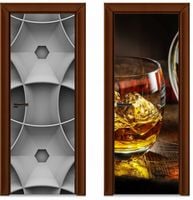 Naklejka samoprzylepna Okleina na Drzwi Szafę 3D