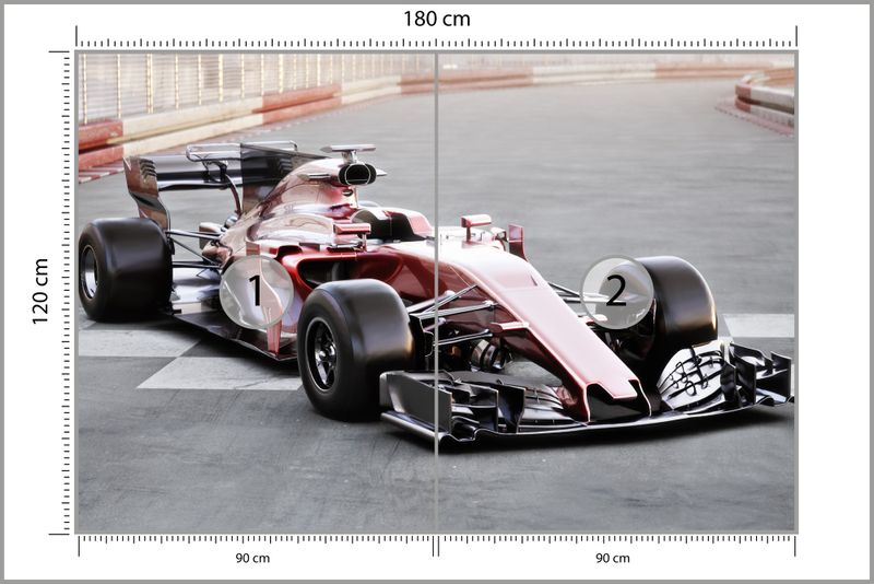 Emaga Fototapeta Bolid F1 Na Lini Startu Flizelina Zmywalna 180x120 zdjęcie 3