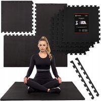 4x PUZZLE PIANKOWE MATA DUŻA GRUBA DO ĆWICZEŃ FITNESS OCHRONNA 60x60x2 cm