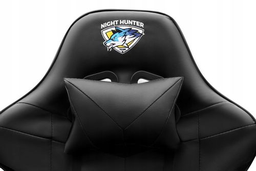 FOTEL gamingowy z MASAŻEM pleców KOMPUTEROWY OBROTOWY dla gracza +PODNÓŻEK! na Arena.pl