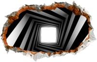 Naklejka samoprzylepna dziura efekt 3D perspektywa