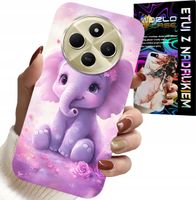 ETUI DO XIAOMI REDMI 14C 4G - SŁODKI SŁONIK NA RÓŻOWYM TLE CASE +FOLIA
