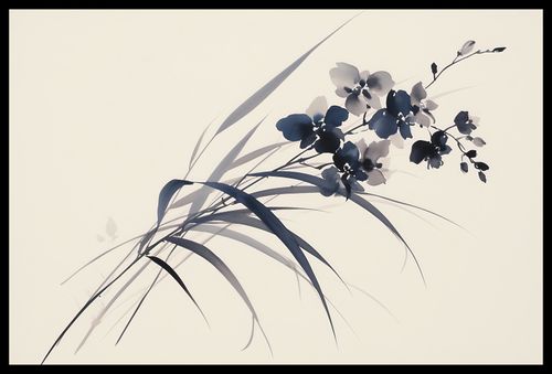 Plakat 60x40cm Orchidea w Sepii na Arena.pl