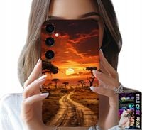 ETUI DO SAMSUNG GALAXY A54 5G - SAFARI AFRYKA ZACHÓD SŁOŃCA PIĘKNE WIDOK