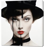 Obraz 90x100cm Atramentowa Aura