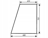 szyba drzwi górna - drzwi góra do ciągnika Fendt Farmer 600 LS LSA
