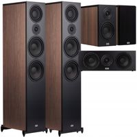 HECO Aurora XT 1000 + 300 + Center ZESTAW KOLUMN KINA DOMOWEGO 5.0 WALNUT