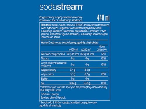 4x SYROP KONCENTRAT SODASTREAM 7UP MIRINDA PEPSI / MAX 9L NAPOJU z 440ml na Arena.pl