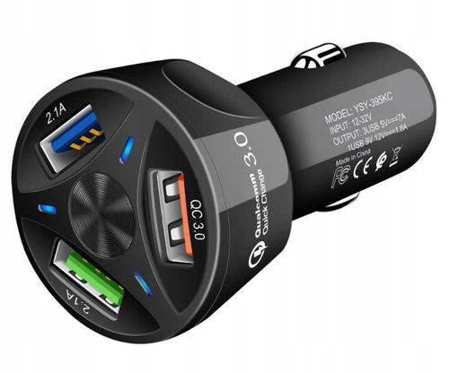 Ładowarka samochodowa USB Interlook 3100 mA na Arena.pl