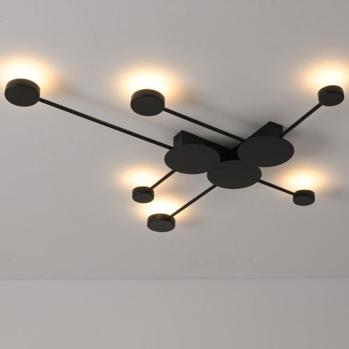 Lampa ścienna CLEX - 6 LED czarna 89 cm na Arena.pl