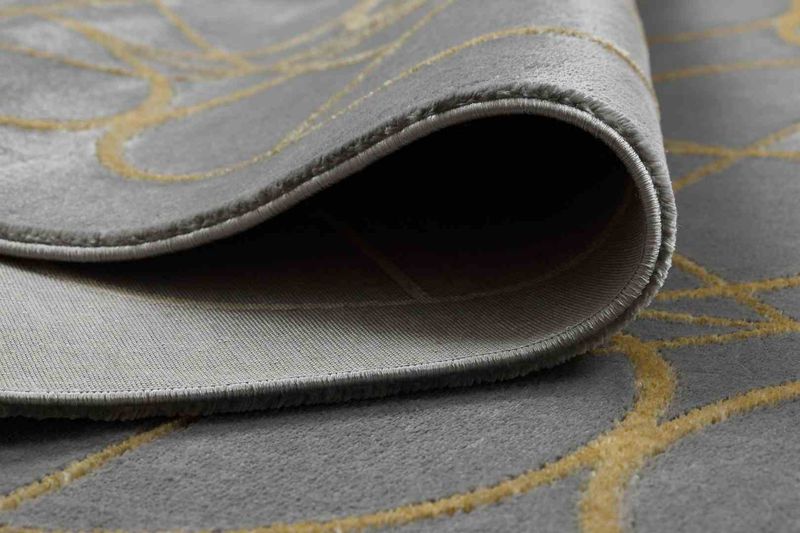RUG/LU/ESTEMA/CIRCLES/GRAPHITE+GOLD/140x190 zdjęcie 8